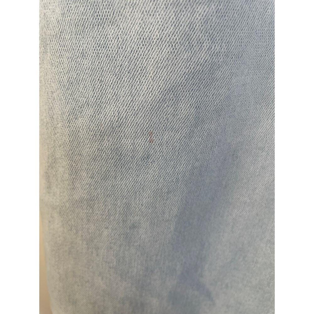 Oneso Wide Leg High Waisted Jeans Light Blue Stretch Zipper Boho Size 31 - Picture 4 of 7